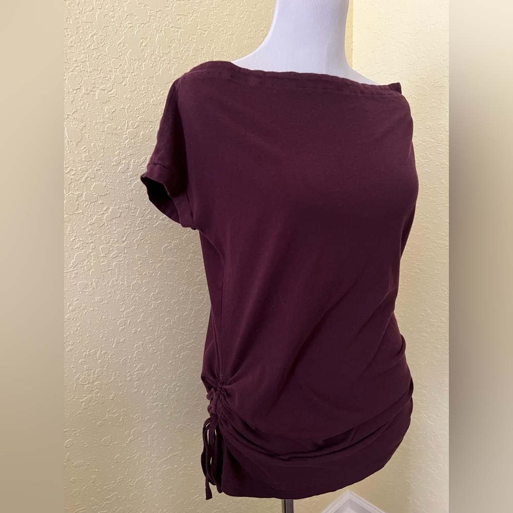 Victoria’s Secret Burgundy Rouched Sides Tunic